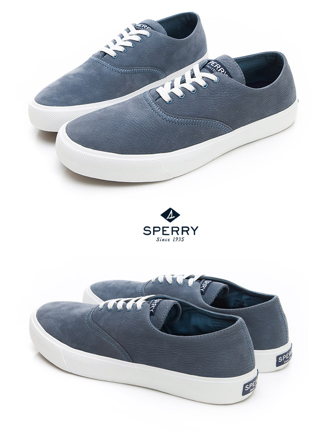 SPERRY 玩色魅力輕量牛皮休閒鞋(女)-藍色