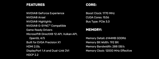 艾維克EVGA GTX1660Ti 6G XC GAMING GDDR6 PCI-E顯示卡