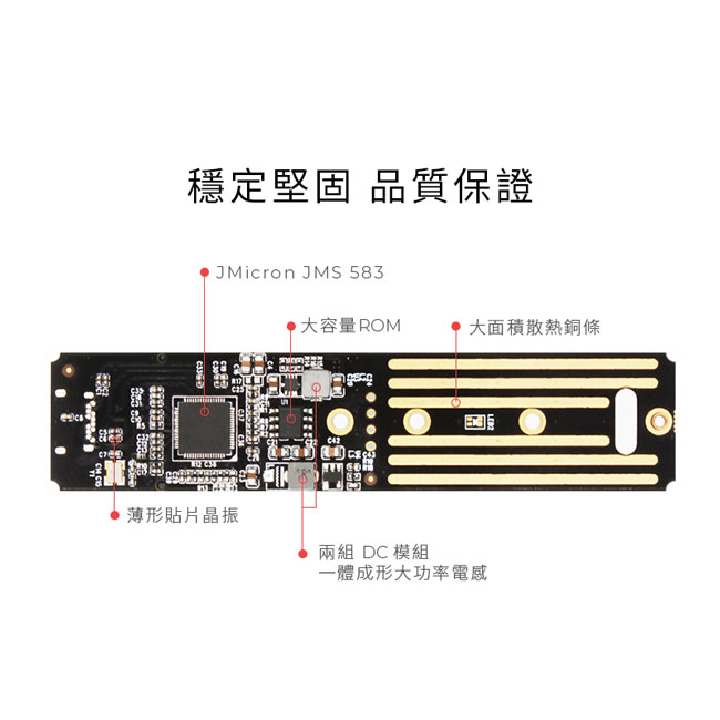 TEKQ 240G Type-C PCIe M.2 NVMe SSD 外接硬碟-灰