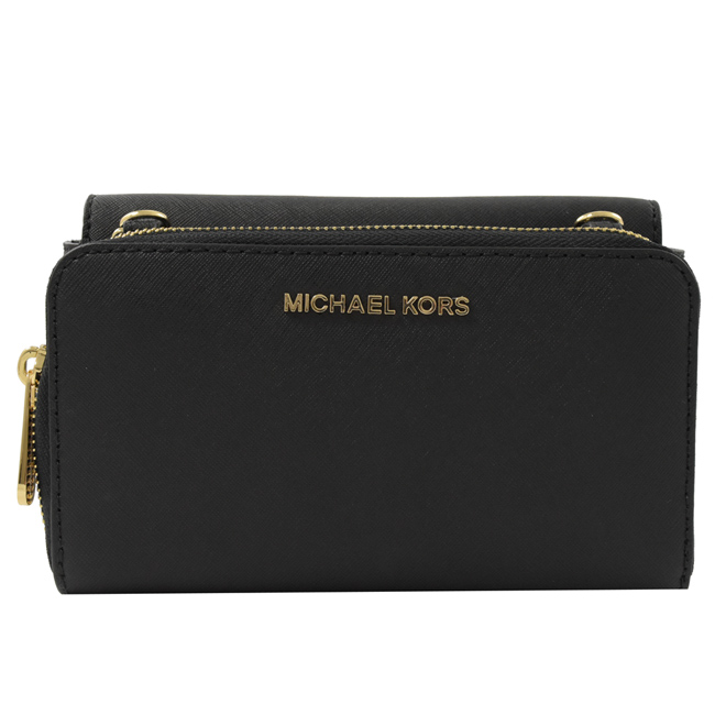 MICHAEL KORS TINA2in1可拆組附長夾斜背包(黑)