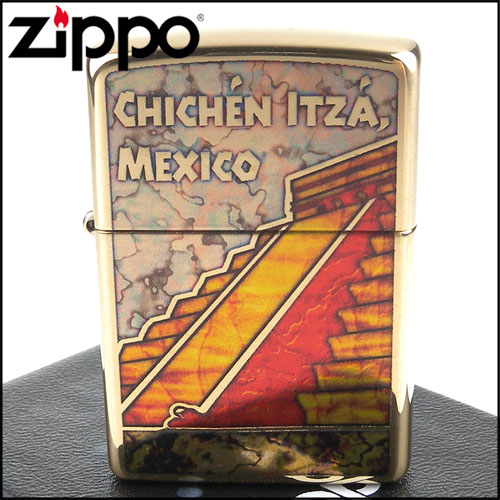 ZIPPO 美系~Pyramid Chichen Itz-墨西哥契琴伊薩金字塔打火機