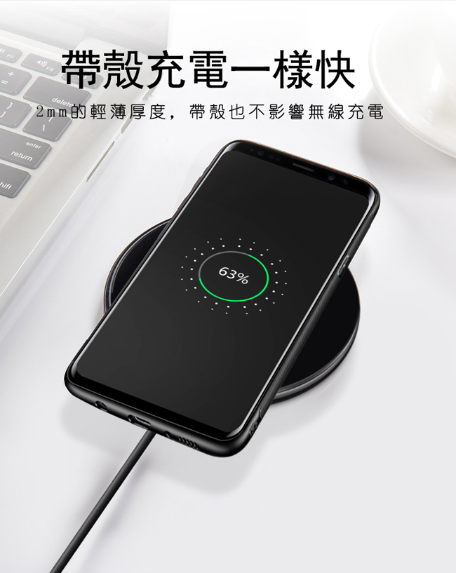 鋼化玻璃手機殼系列 Samsung Galaxy S9 (5.8吋)(透明白邊)