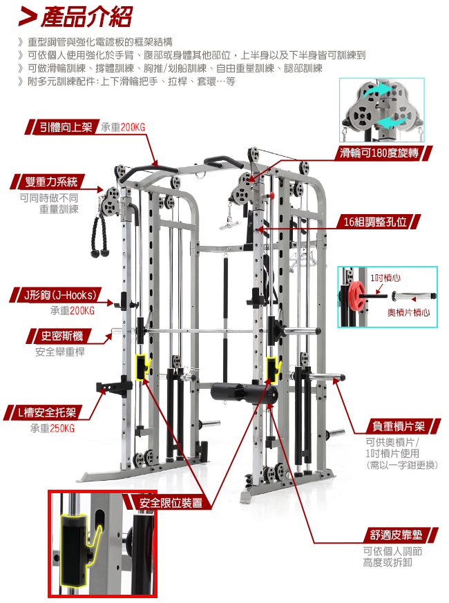 【BLADEZ】FWS1全方位重量訓練機