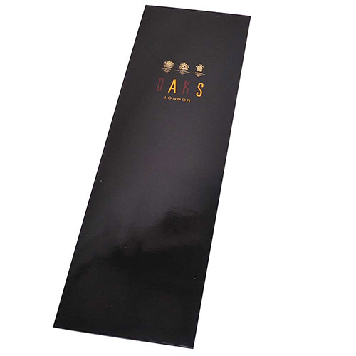 DAKS 經典品牌LOGO圖騰領帶(藍字/深藍底)