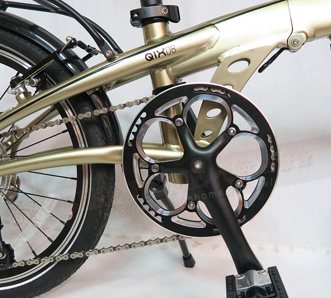 DAHON大行 QIX D8 20吋8速鋁合金縱向折疊單車/自行車-金色