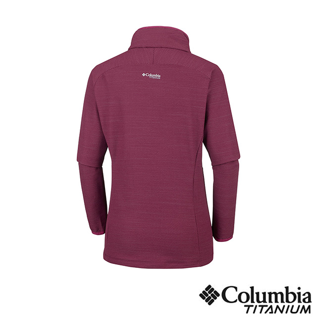 Columbia 哥倫比亞 女款-鈦 防潑彈性外套-紫紅 UAR26480