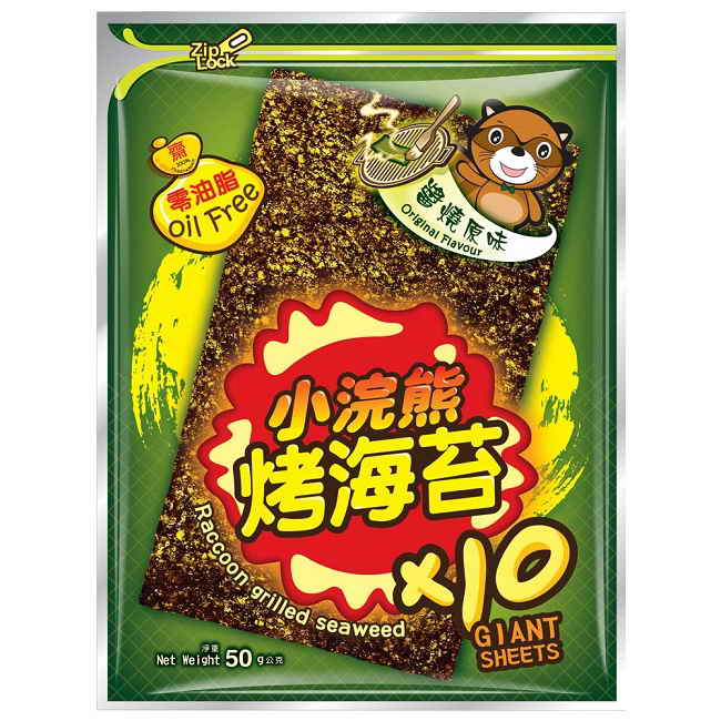小浣熊 烤海苔-醬燒原味(50g)