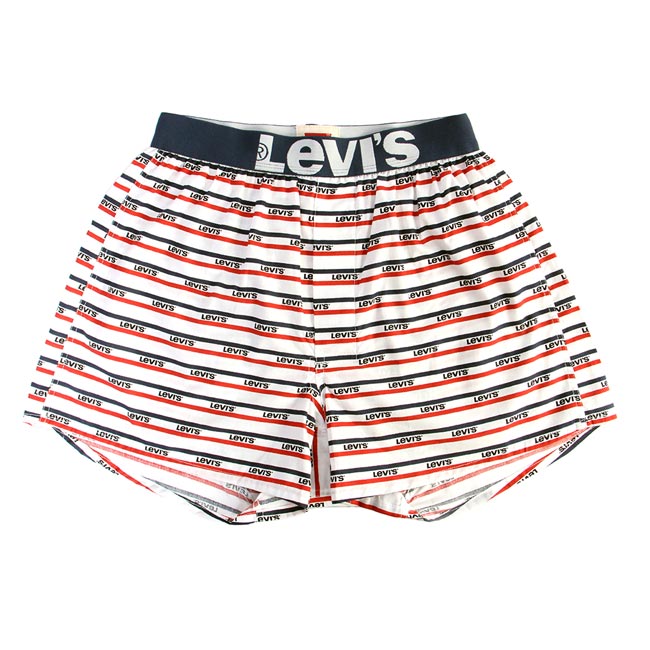 Levis 四角褲Boxer 寬鬆舒適 品牌LOGO條紋