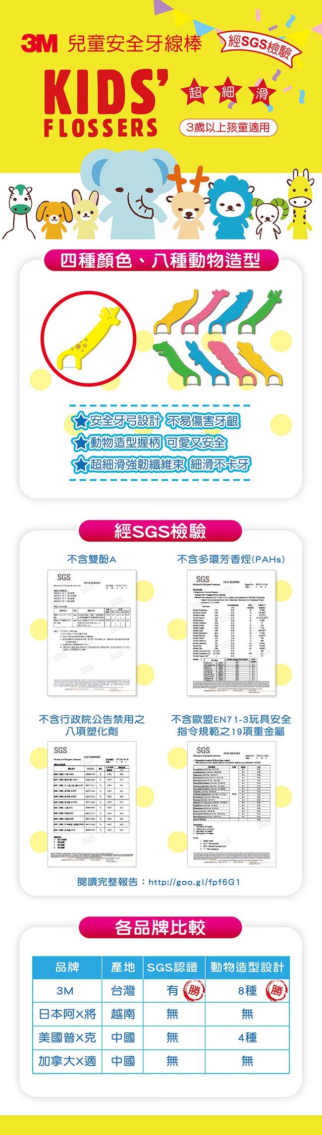 3M細滑牙線棒親子超值組(單線6袋+兒童6包/1116支)