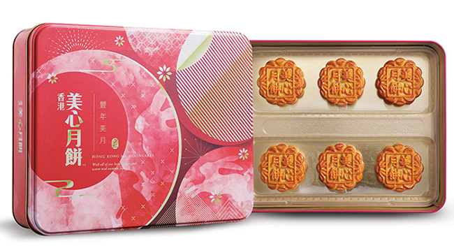 香港美心月餅 豐年美月禮盒x1盒(6入/盒;附提袋)
