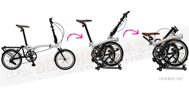 英國HARRY QUINN WALKER (似Brompton)16吋內3速折疊車-藍