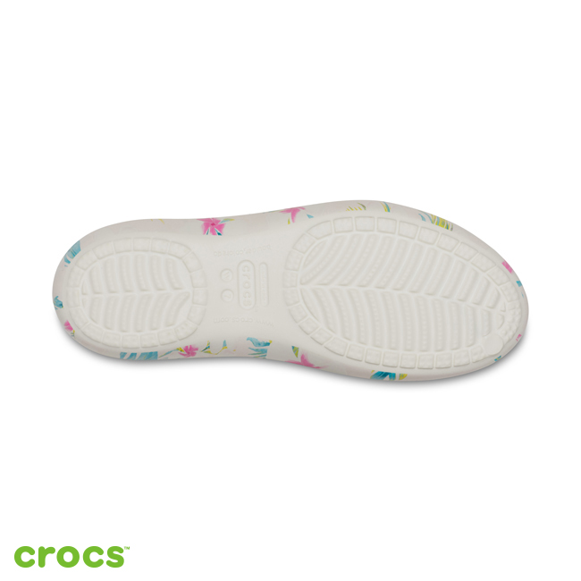 Crocs 卡駱馳 (女鞋) 卡笛花卉輕便鞋-205633-95X