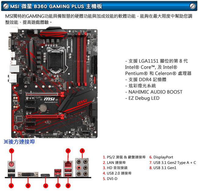 微星 影音系列【星火長空】Intel i3-8100 四核心 獨顯遊戲電腦