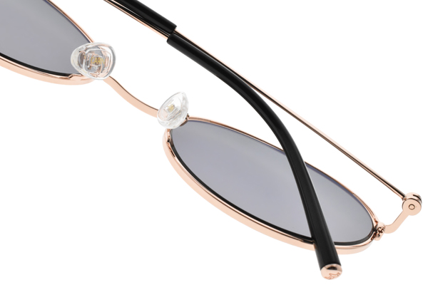 CARIN太陽眼鏡 秀智代言 簡約圓框款/玫瑰金-灰綠 #DEBBIE C1