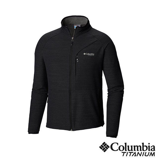 Columbia 哥倫比亞 男款-鈦 防潑彈性外套-黑色 UAE06840BK