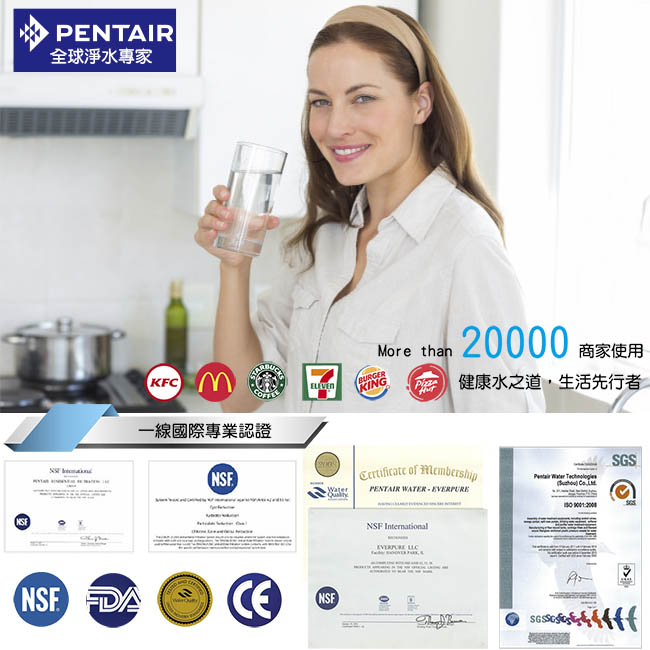 怡康 PENTAIR快拆式淨水器F-2000