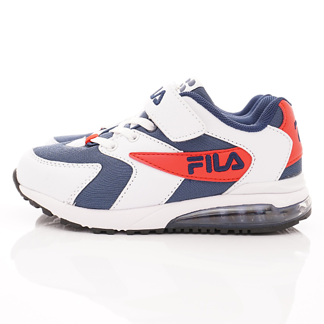 FILA頂級童鞋 氣墊運動鞋款 FO06T-123白藍紅(中大童段)