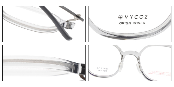VYCOZ眼鏡 復古圓框/透灰-銀#CASS GRE