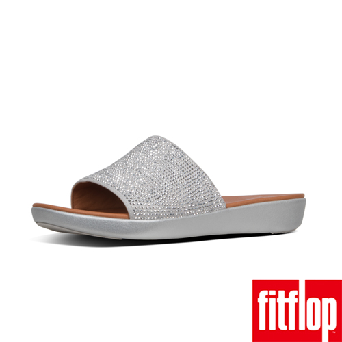 FitFlop SOLA厚底拖鞋銀色