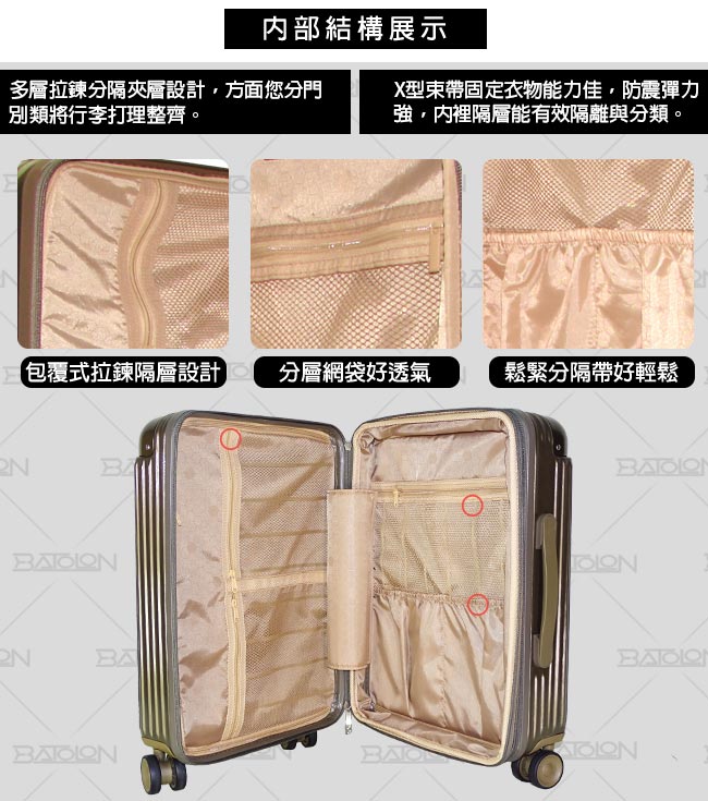 (福利品 20吋)沐月星辰PC硬殼箱/行李箱