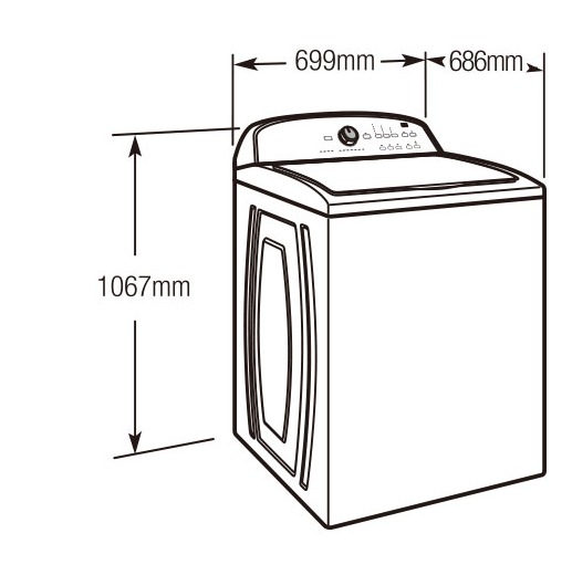 Whirlpool惠而浦 11KG 變頻直立式洗衣機 1CWTW4845EW