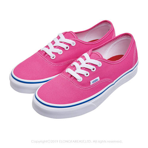 (女)VANS Authentic 經典素色休閒鞋*桃紅