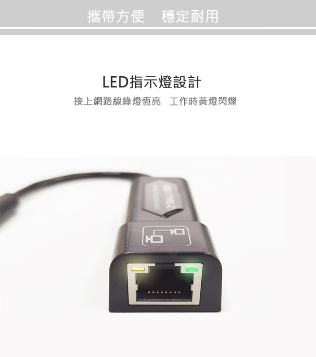 LineQ USB3.1 Type C 轉RJ45高速有線網卡