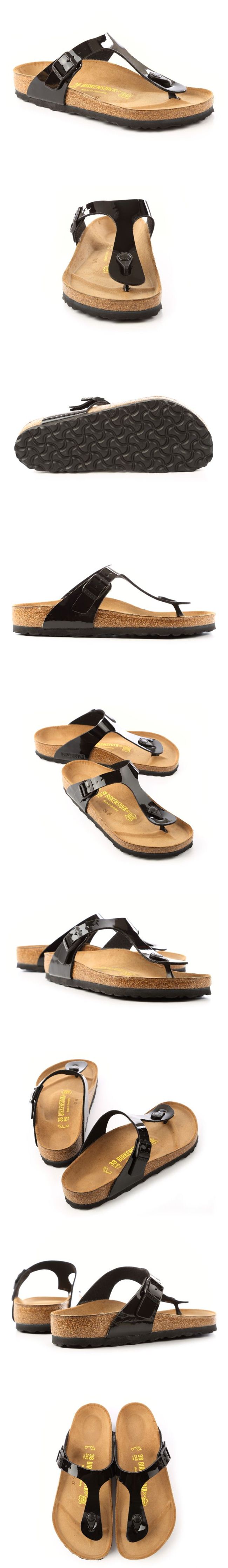 勃肯BIRKENSTOCK 043661。GIZEH吉薩 夾腳拖鞋(亮面黑)