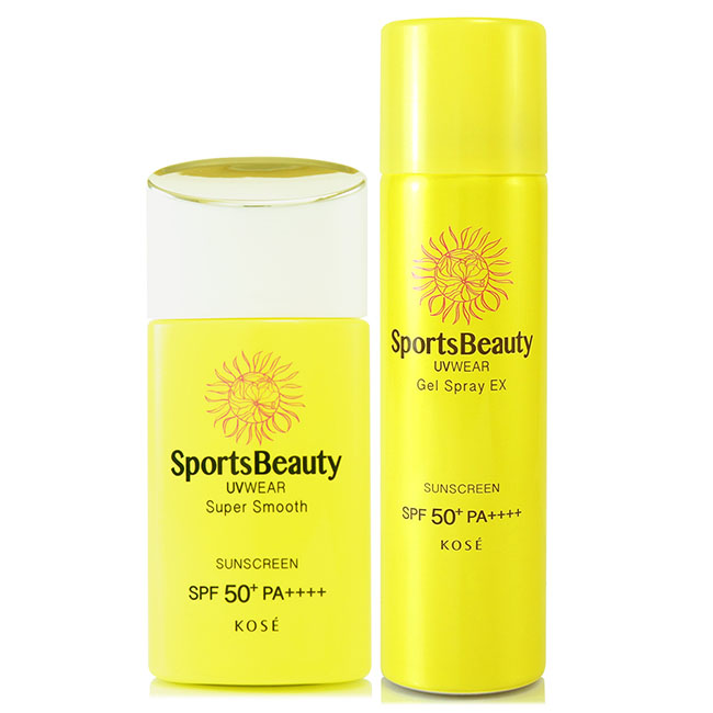 KOSE高絲 SportsBeauty極度零感防曬露50ml+極度沁涼防曬噴霧70g