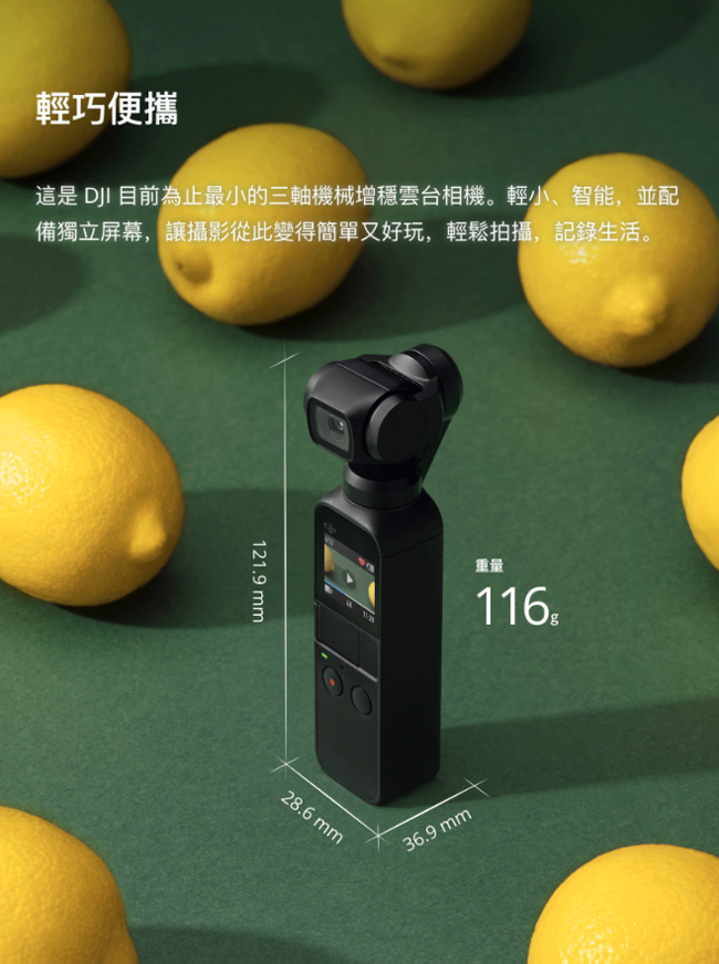 DJI OSMO POCKET 手持雲台相機 (飛隼公司貨)