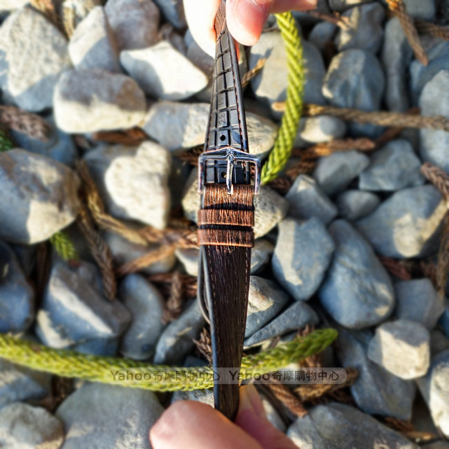 海奕施HIRSCH Bark L 300米防水 樹皮纖維 天然橡膠錶帶