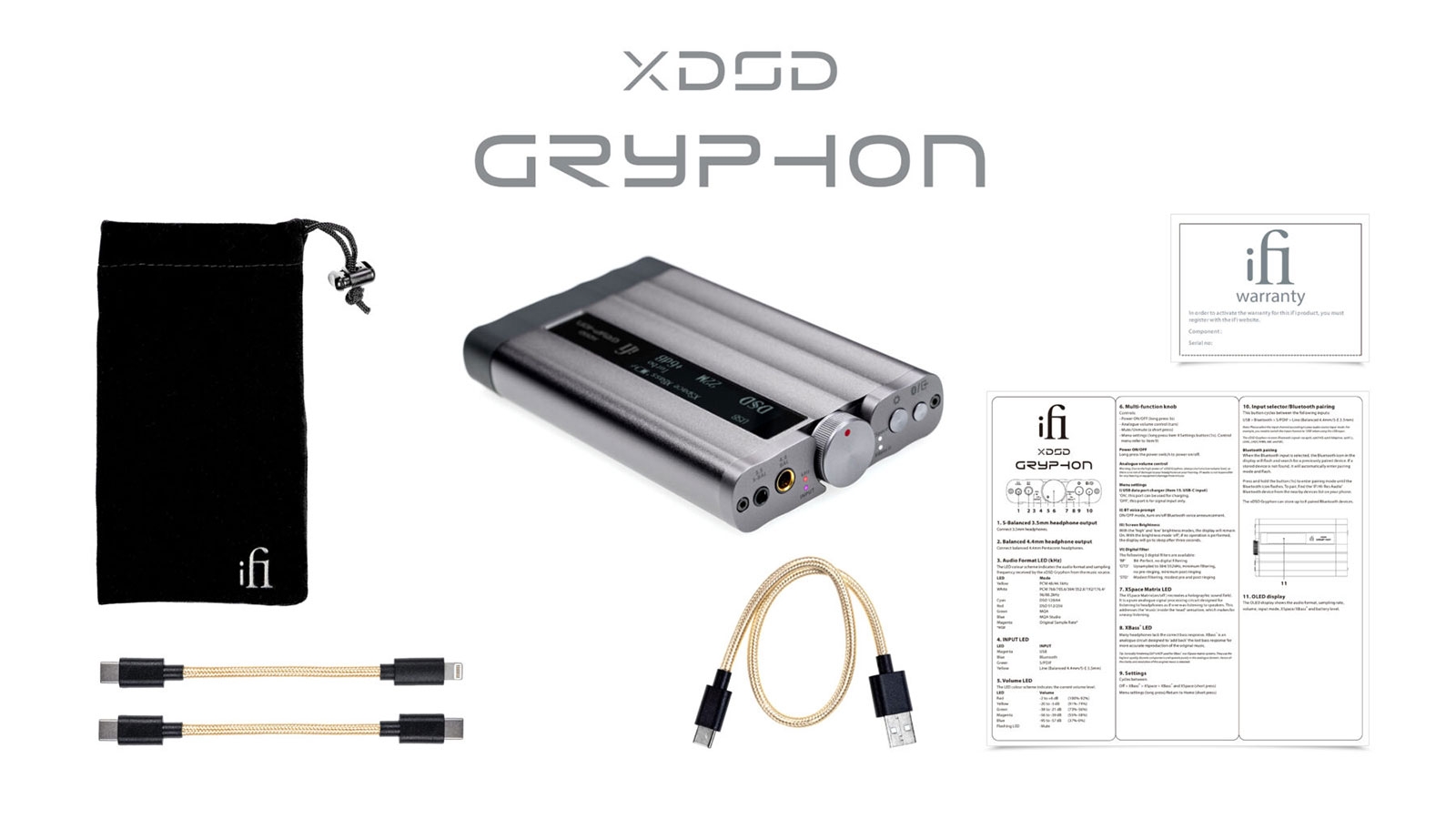 iFi Audio xDSD Gryphon 隨身DAC耳擴一體機| 擴大機| Yahoo奇摩購物中心