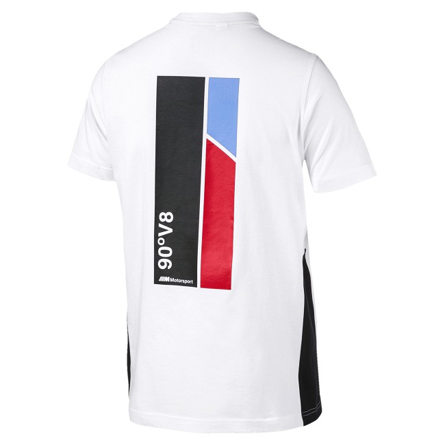 PUMA-男性BMW系列Life短袖T恤-白色-歐規