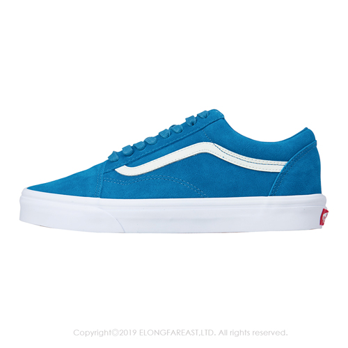 (男)VANS Old Skool 經典素面休閒鞋*藍色