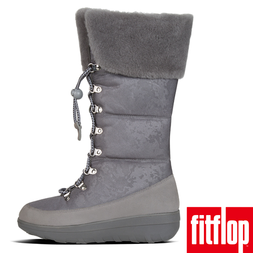 FitFlop HARRIET HIGH SNOW BOOTS-炭灰