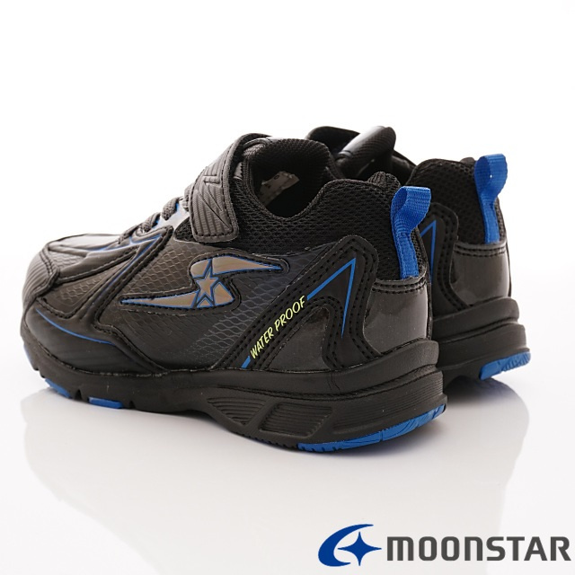 日本月星頂級競速童鞋 防水防滑系列 EI706黑(中大童段)