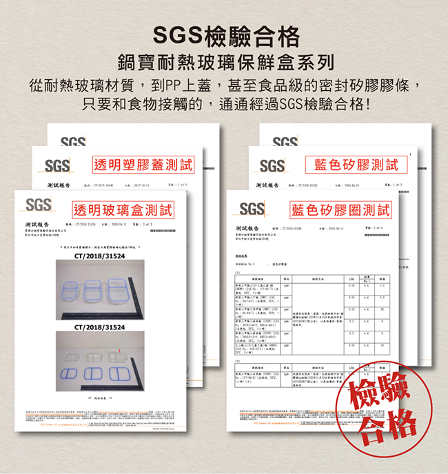 鍋寶 耐熱玻璃分隔保鮮盒600ML BVG-0601