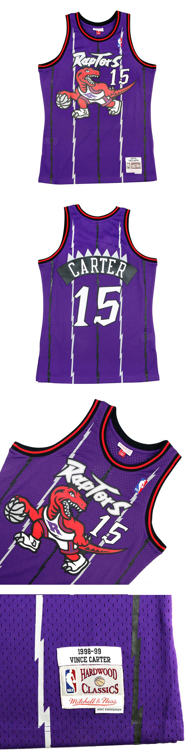 M&N Swingman復古球衣 暴龍隊 98-99 Vince Carter