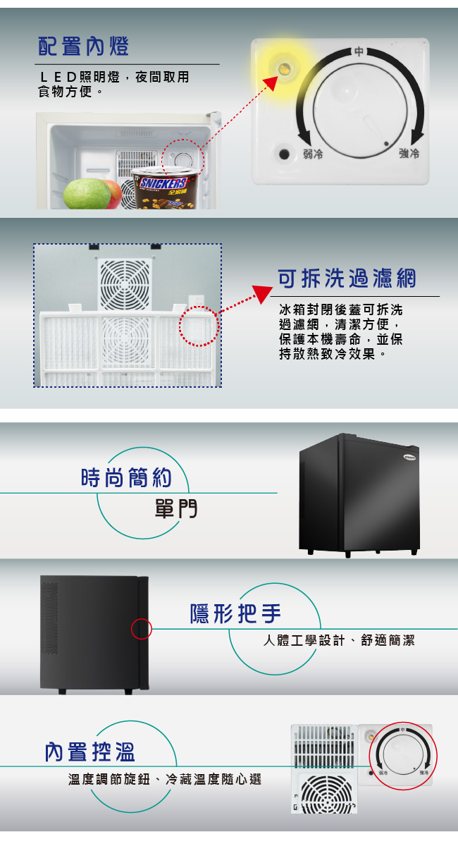 ZANWA晶華 電子雙芯變頻式冰箱電子雙核變頻式冰箱/冷藏箱/小冰箱/紅酒櫃 LD-46SB