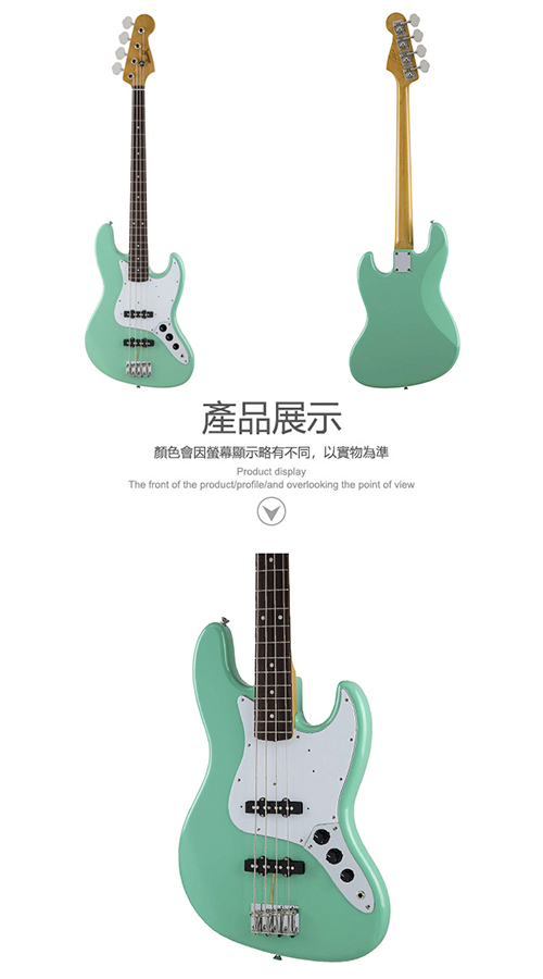 Fender Traditional 60s J RW SFG 電貝斯 萊姆綠款