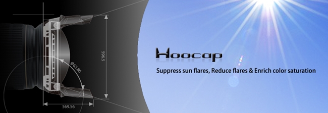 台灣HOOCAP二合一鏡頭蓋兼遮光罩R8277C,相容Canon原廠遮光罩ET-87