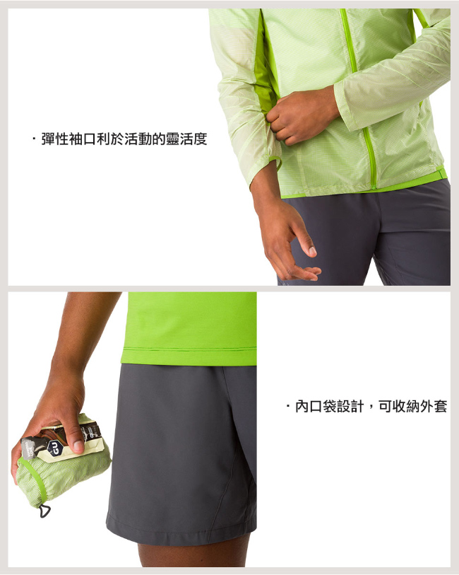 Arcteryx 始祖鳥 男 Incendo SL 風衣外套 海洋綠