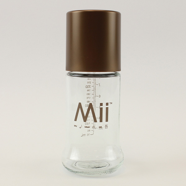 愛的世界 Mii Organics 8oz寬口玻璃奶瓶兩支裝-美國製-