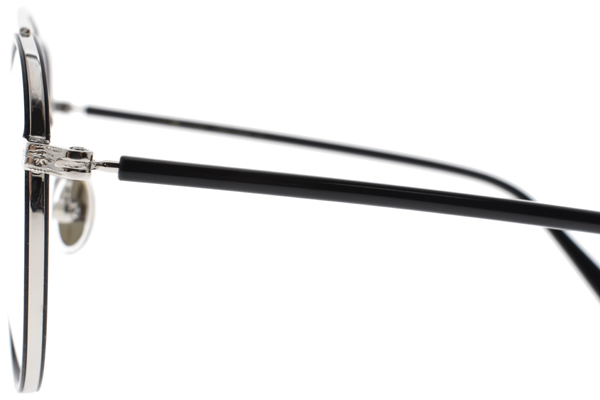 NINE ACCORD眼鏡 韓系圓框/黑銀 #PLACO OLIVER C04