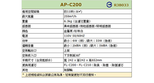 cado 藍光觸媒AP-C200空氣清淨機(公司貨)