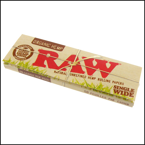 RAW ORGANIC HEMP SINGLE WIDE-有機麻天然捲煙紙*10包