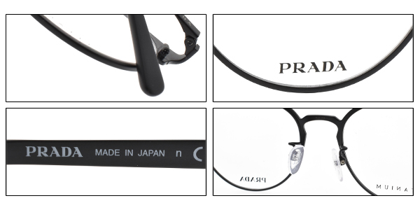 PRADA光學眼鏡 簡約時尚/霧黑#VPR57UVD 1BO1O1