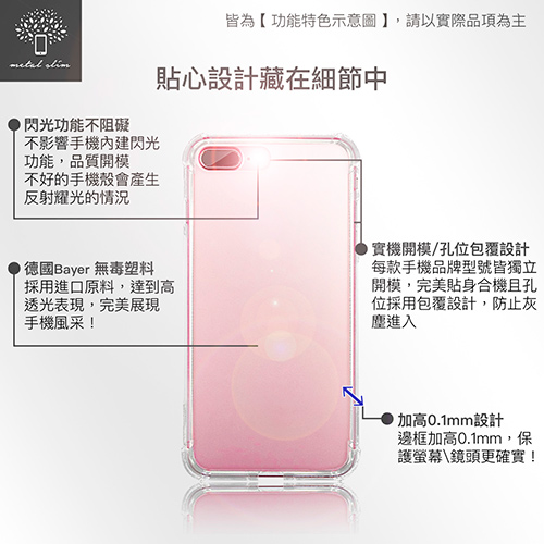 Metal-Slim Apple iPhone 8 防摔抗震空壓手機殼