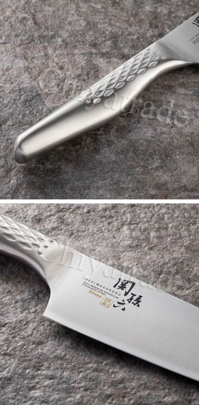 日本貝印KAI 日本製 關孫六 流線型握把一體成型不鏽鋼刀-16.5cm(廚房三德包丁)