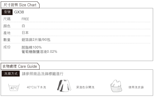 Gennies專櫃-買二送一*日本進口清淨棉2片裝90包(GX38)